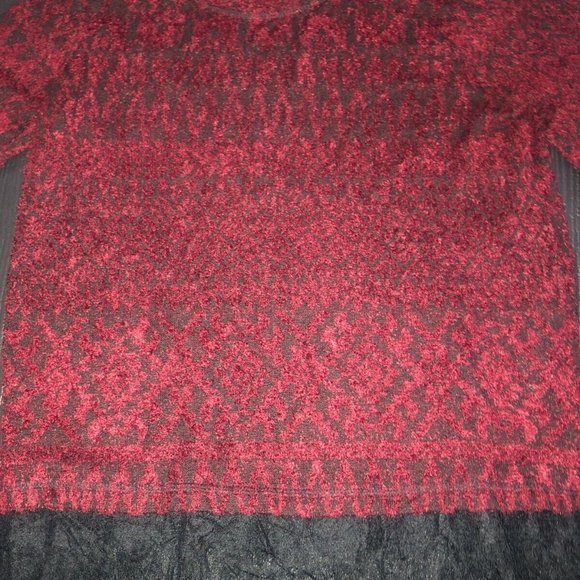 Jessica Simpson Sweater Red Black Women's Size Small - Picture 5 of 9